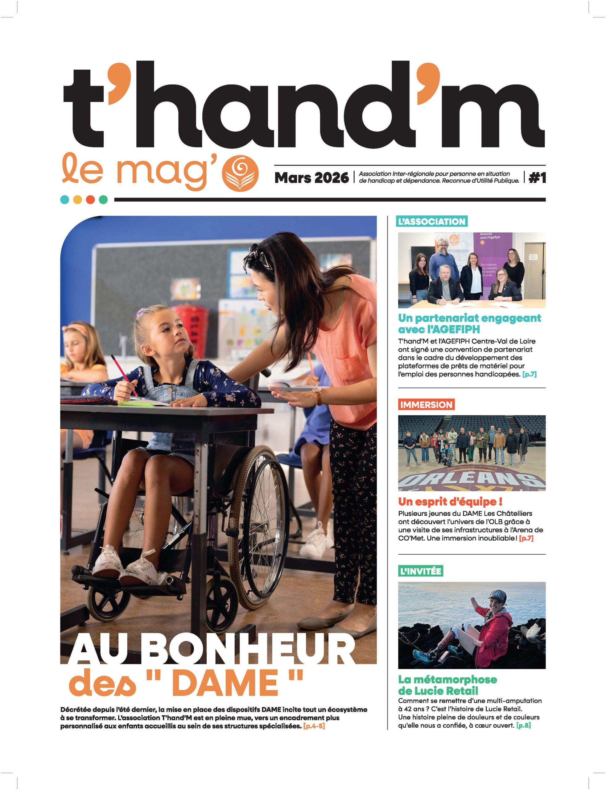 La une de T'hand'M le Mag